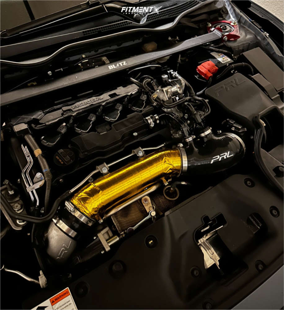 Low Spring Type R 2021 Honda Civic Type R with 18x9.5 Gram Lights 57transcend and Nitto ...