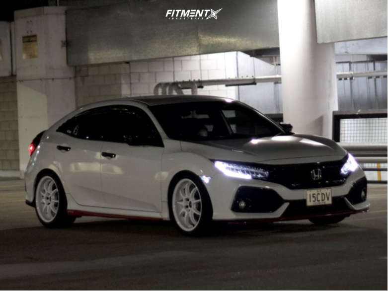 2017 Honda Civic EX-L with 18x8.5 Work D9r and Yokohama 235x40 on