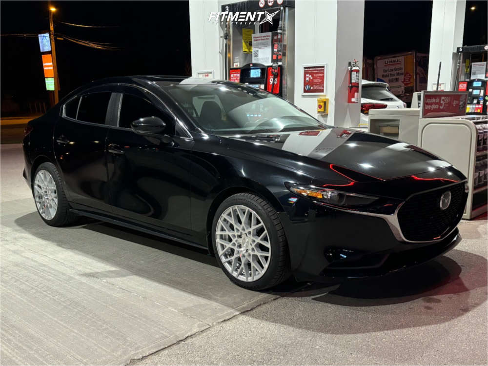 2020 Mazda 3 GT with 18x8.5 Rotiform Blq and Continental 235x40 on
