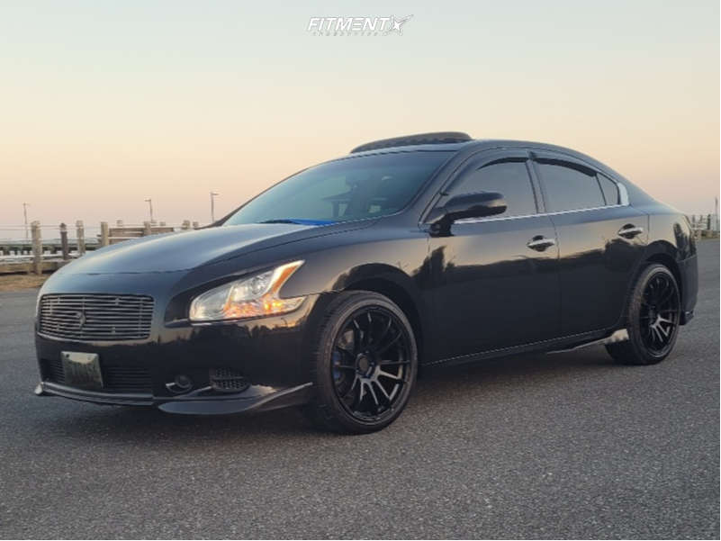 2014 Nissan Maxima S with 19x9.5 AVID1 Av20 and Lexani 245x40 on
