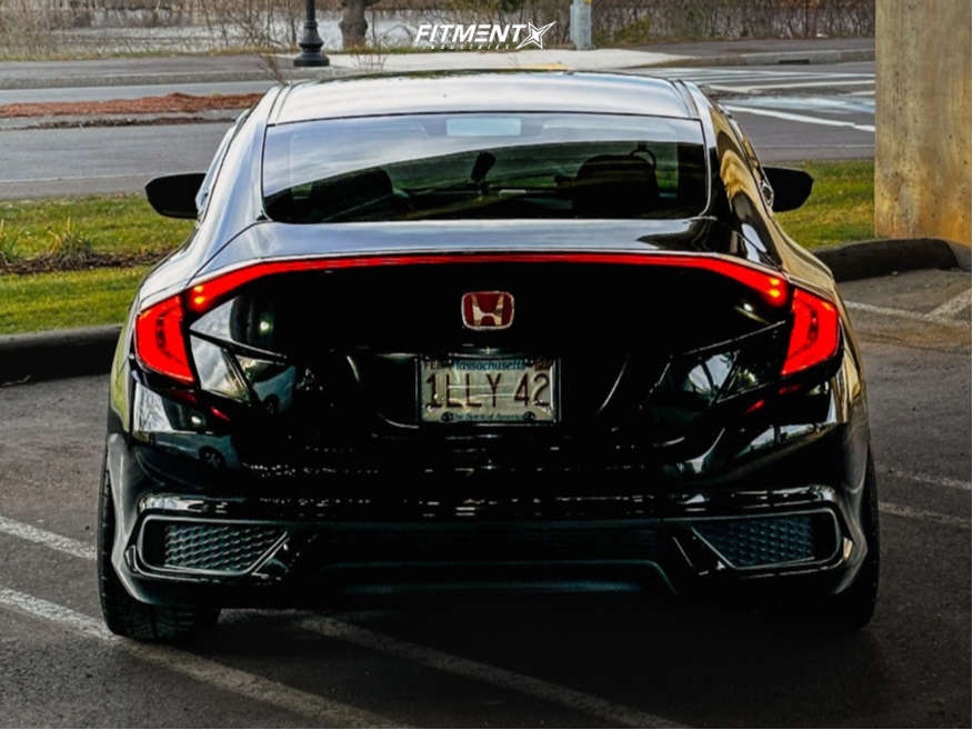 2018 Honda Civic LX with 18x9.5 Aodhan Ah08 and BFGoodrich 245x40 on ...