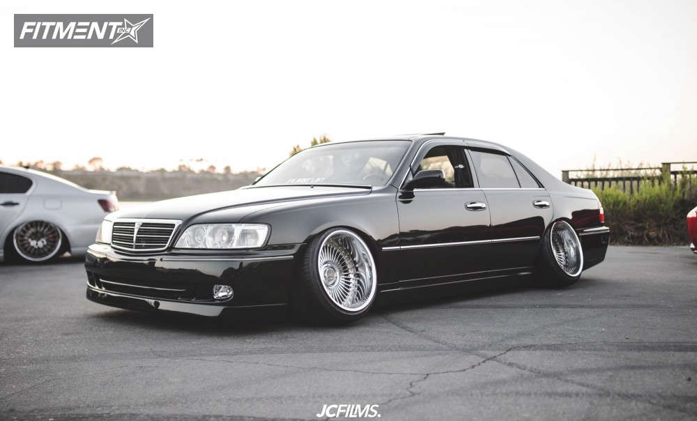 Infinity Q45 Rear 1998 INFINITI Q45 Base with 18x11.5 Work Emitz and Delinte 255x35 on ...