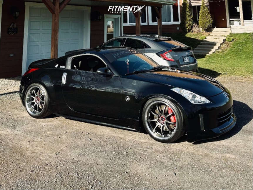 2007 Nissan 350Z Enthusiast with 19x9.5 Work D9r and Yokohama