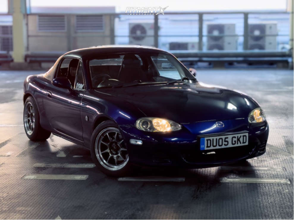 2005 Mazda Miata Base with 15x8 Konig Countergram and Nankang