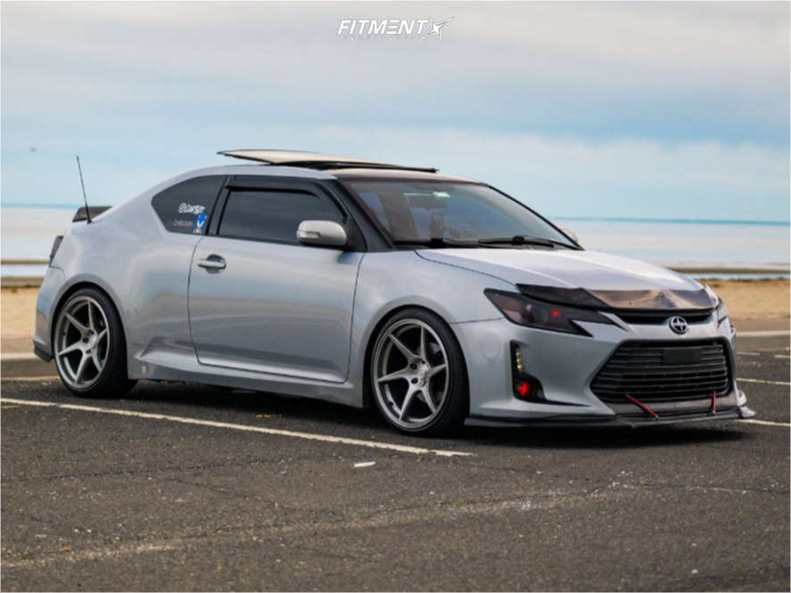 2014 Scion TC Base with 19x9.5 Anovia Titan and Lexani 255x35 on