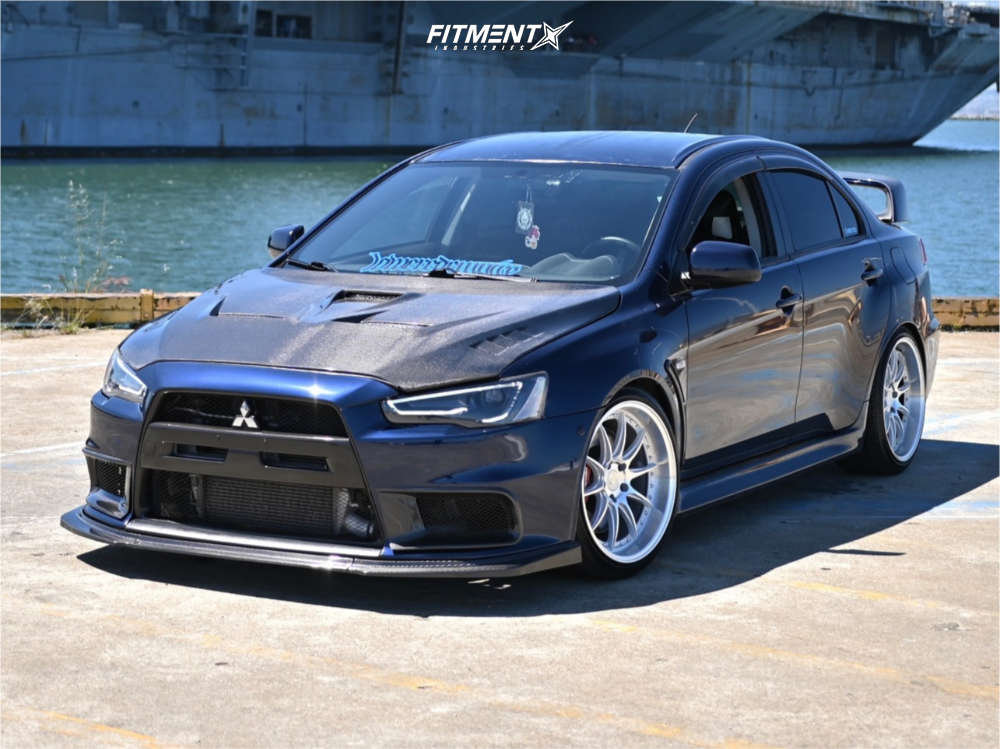2014 Mitsubishi Lancer Evolution GSR with 19x9.5 Aodhan Ds07 and