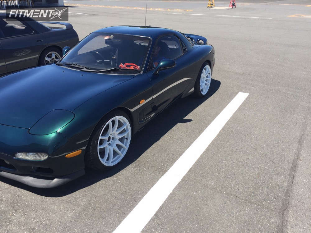 Work Kiwami Rx7 1992 Mazda RX-7 Base with 18x9.5 Work Emotion Cr Kiwami and Accelera ...