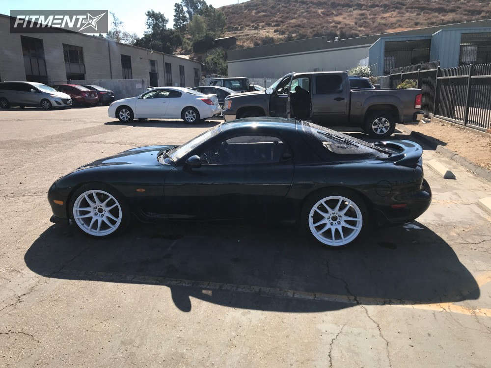 Work Kiwami Rx7 1992 Mazda RX-7 Base with 18x9.5 Work Emotion Cr Kiwami and Kenda ...
