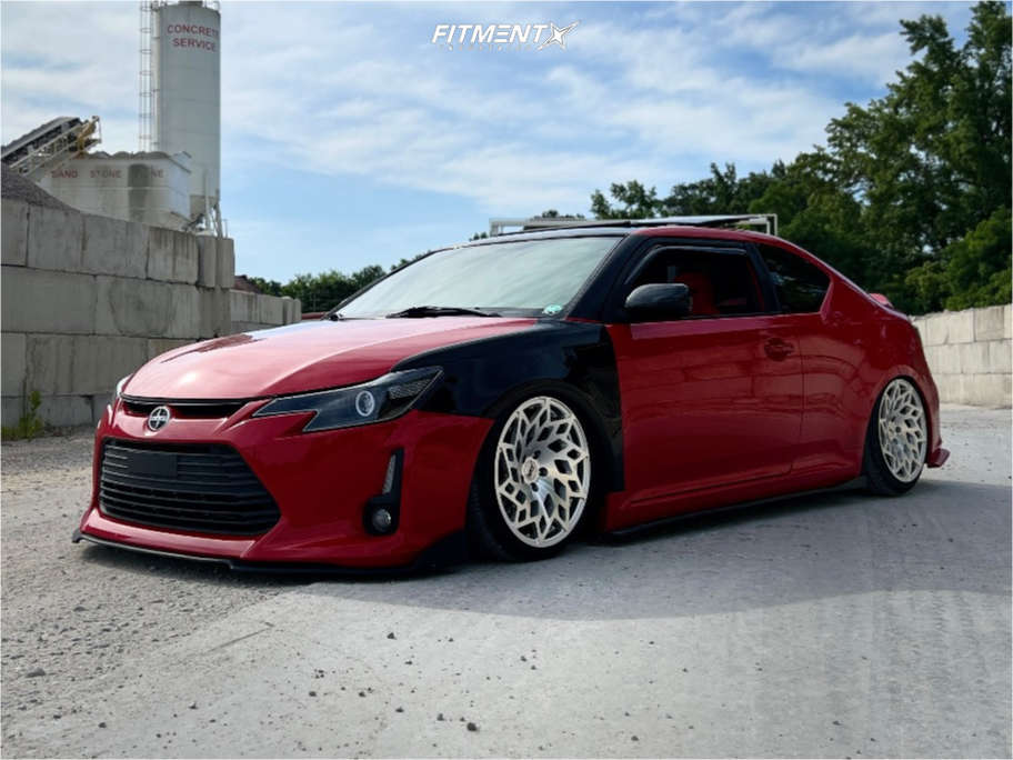 Scion Tc Racing 2015 Scion TC Base with 18x9.5 WatercooledIND Md1 and Hankook 225x40 on ...