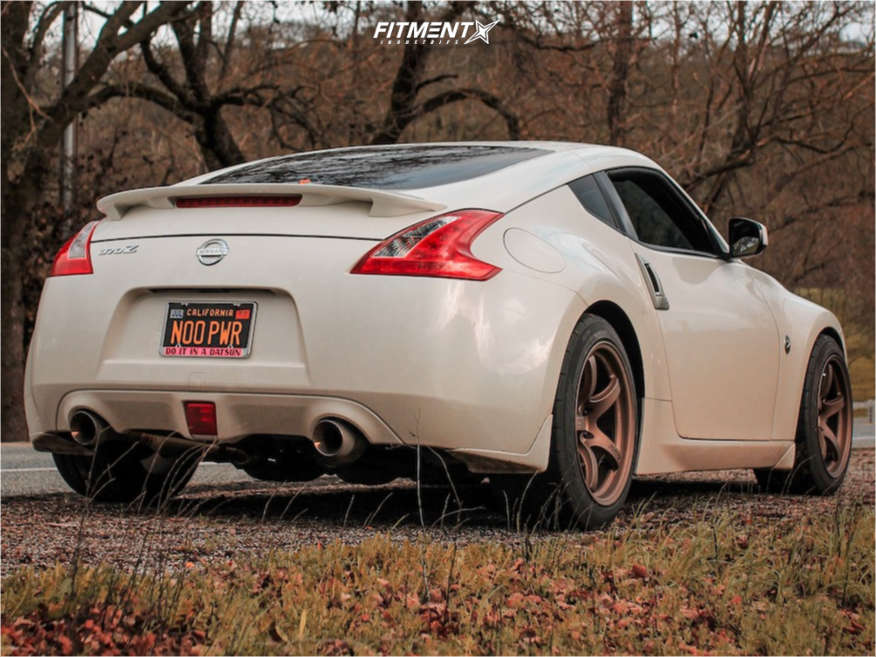 69様 2011 Nissan 370Z Base with 18x10 Gram Lights 57dr and Yokohama