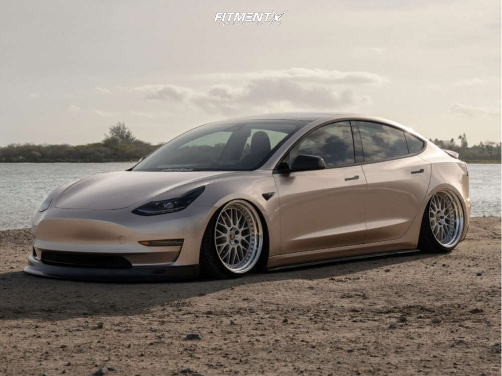 2022 Tesla 3 Base with 20x10 Work VS-XX and Falken 225x30 on Air