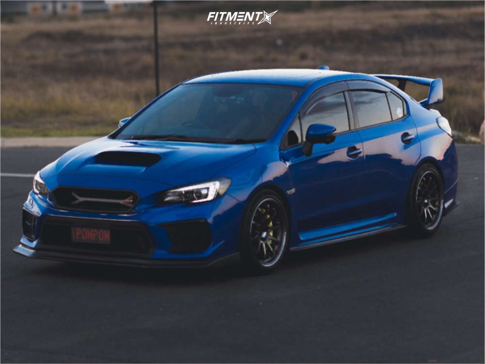 2021 Subaru WRX STI Sport-tech with 18x9.5 Volk Ce28sl and