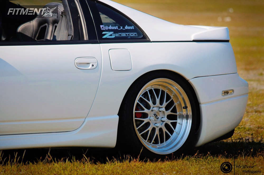 1990 Nissan 300ZX Turbo with 18x8.5 ESR Sr05 and Bridgestone