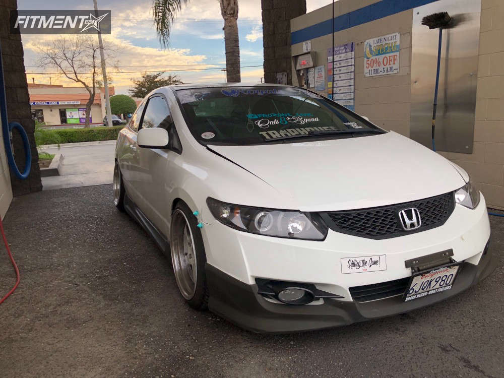 2009 Honda Civic LX with 18x9.5 ESR Sr02 and Goodyear 225x45 on ...