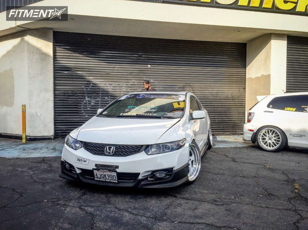 2009 Honda Civic LX with 18x9.5 ESR Sr02 and Goodyear 225x45 on ...