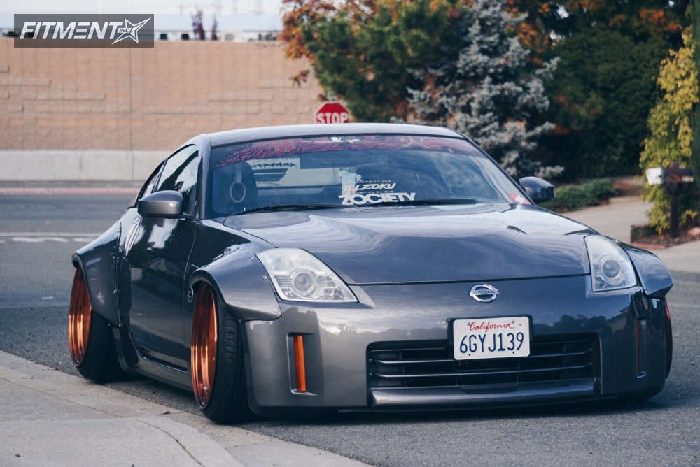なーたん 2008 Nissan 350Z Base with 19x11.5 Work VS KF and Nankang 265x30