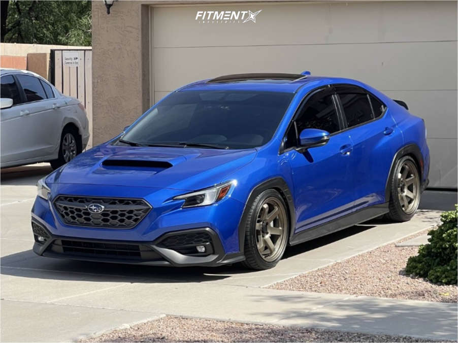 2023 Subaru WRX Limited with 18x9.5 AVID1 Av6 and Dunlop 245x40 on