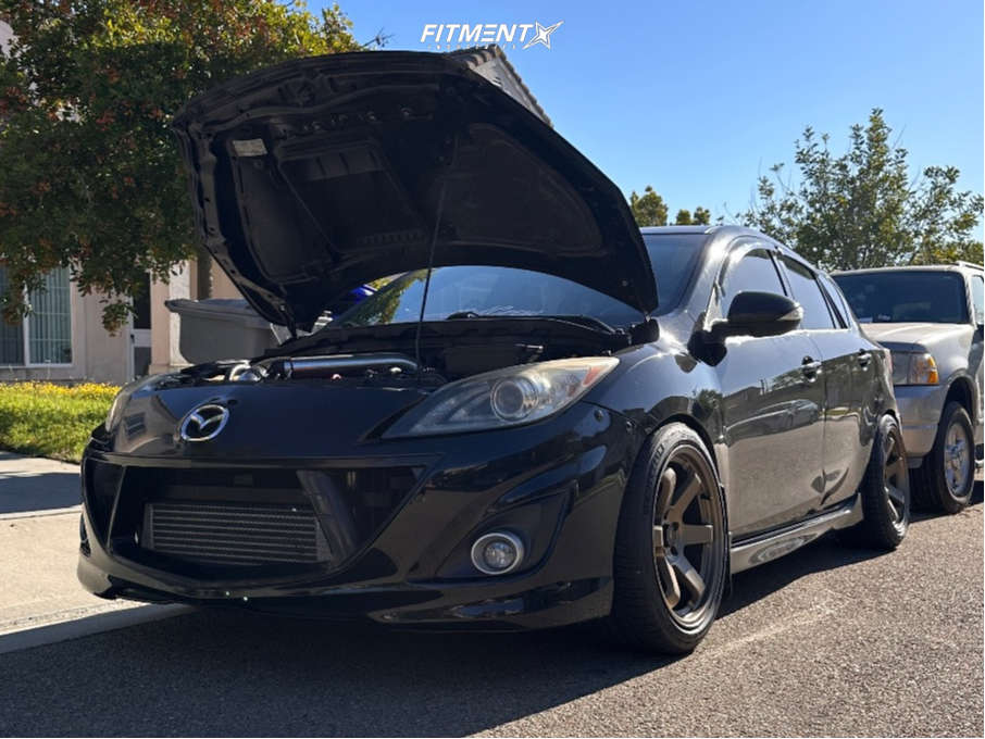 2012 Mazda 3 Mazdaspeed with 18x9.5 AVID1 Av6 and Michelin 245x40
