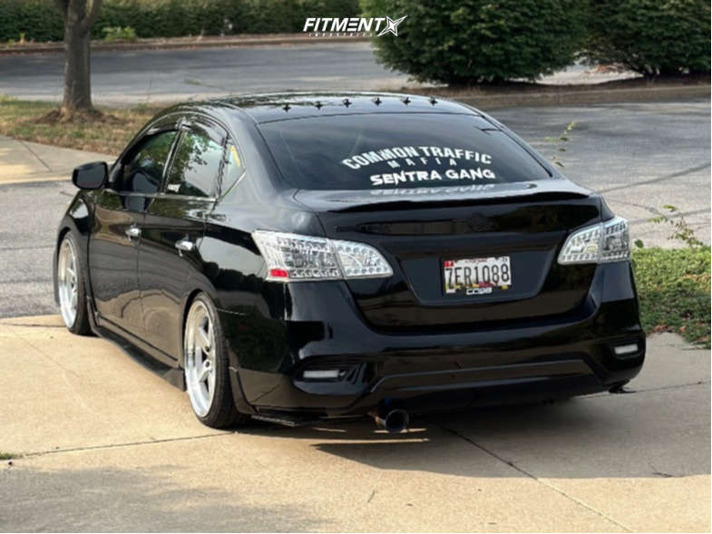 2019 Nissan Sentra S with 18x8.5 Aodhan Ds05 and Lexani 215x35 on ...