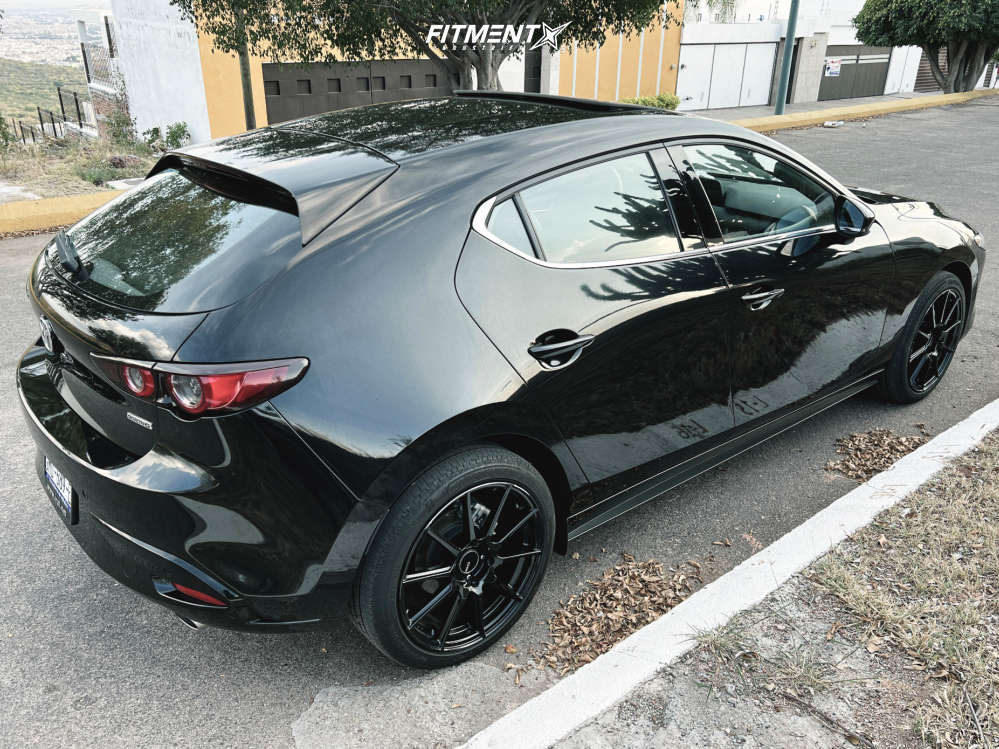 2021 Mazda 3 Preferred with 18x8 Enkei TS10 and Bridgestone 215x45 on