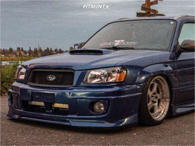 2005 Subaru Forester XT Premium with 18x9.5 ESR Sr02 and Ironman