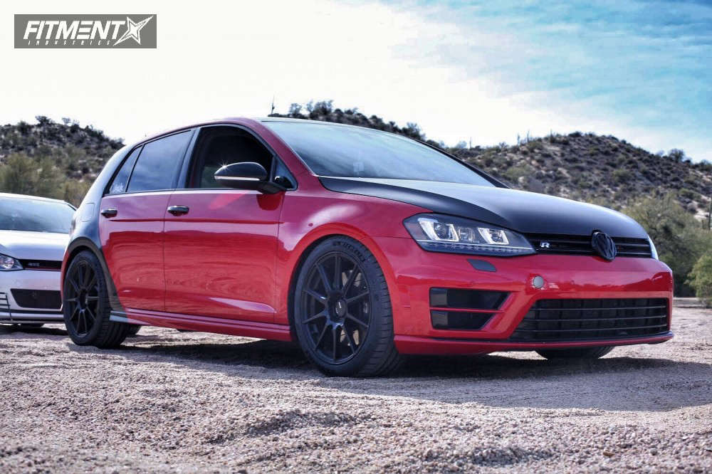 2015 Volkswagen Golf R Base with 18x8 Enkei Ts10 and Michelin 245x40 on ...