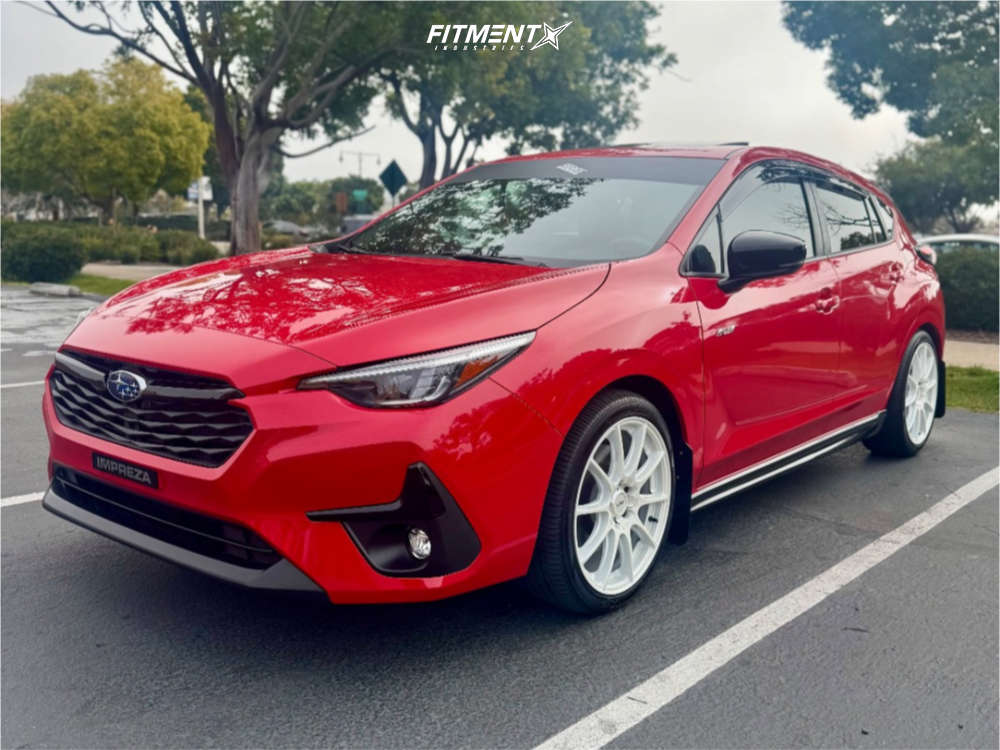 2024 Subaru Impreza RS with 18x8 Voxx Cotto and Yokohama 225x40 on