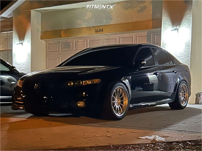 2008 Acura TL Type-S with 18x9.5 Enkei NT03RR and Continental 265x40 on ...