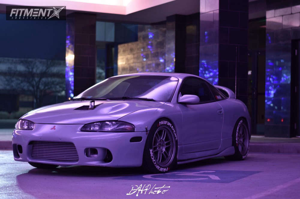 1999 Mitsubishi Eclipse GS with 17x9.5 Enkei RPF1 and Hankook