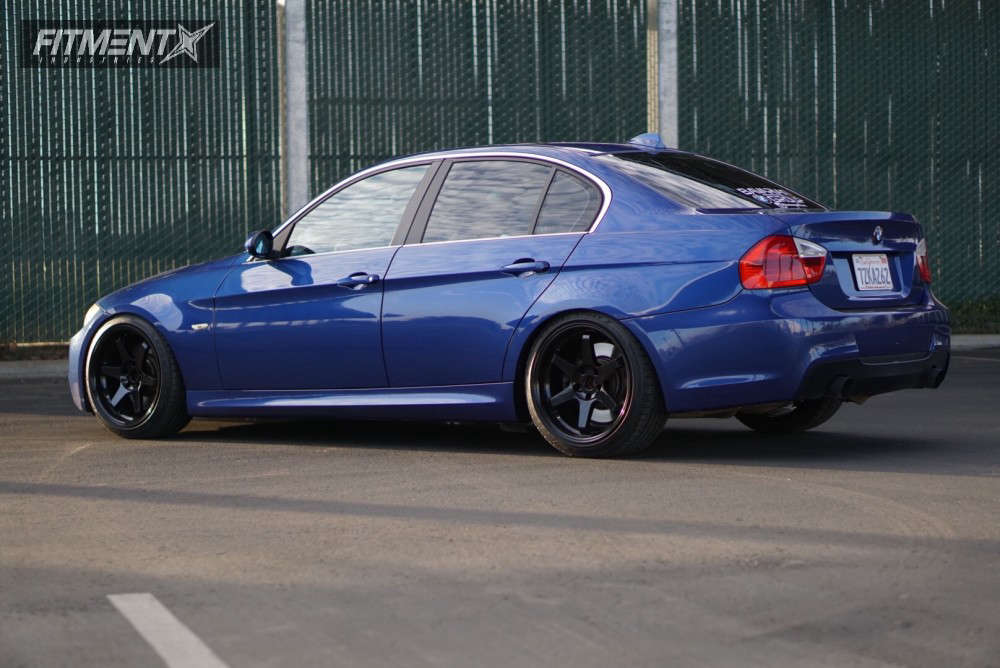 2008 BMW 335i Base with 18x9.5 ESR Sr07 and Goodyear 235x40 on Lowering ...