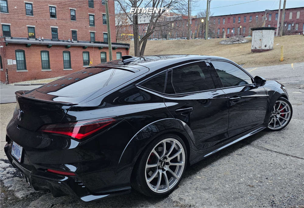 Integra Lowered 2024 Acura Integra Type S with 19x9.5 VMR V701 and Michelin 265x30 on ...