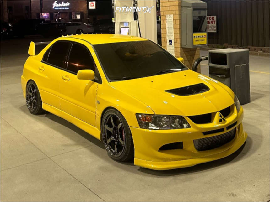 2003 Mitsubishi Lancer Evolution with 18x9.5 Gram Lights 57dr and ...