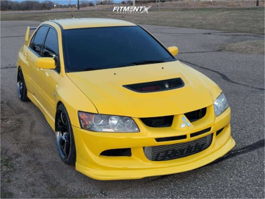 2003 Mitsubishi Lancer Evolution with 18x9.5 Gram Lights 57dr and ...