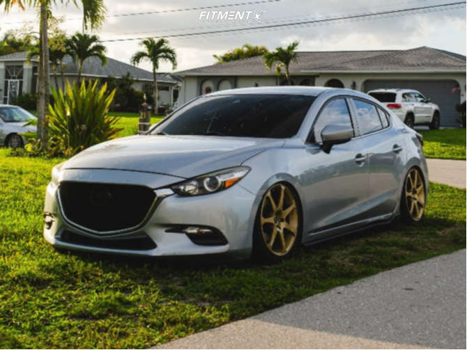 2018 Mazda 3 Touring with 18x8 Advan AVS Model 7 and Lexani 225x40