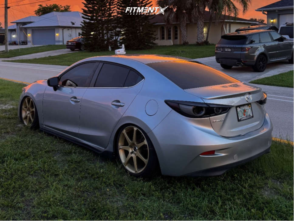 2018 Mazda 3 Touring with 18x8 Advan AVS Model 7 and Lexani 225x40