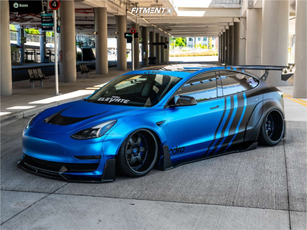 2023 Tesla 3 Performance with 19x10 Infinitewerks CG and Yokohama ...