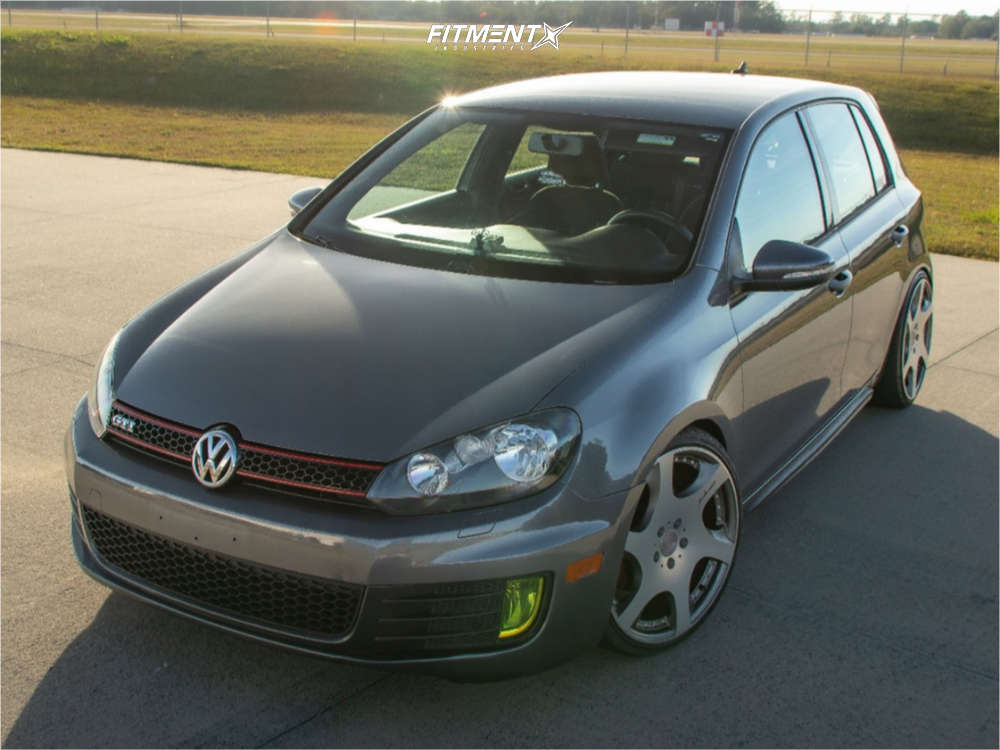 2012 Volkswagen GTI Base with 19x8.5 MRR Vp3 and Fullway 215x35 on ...