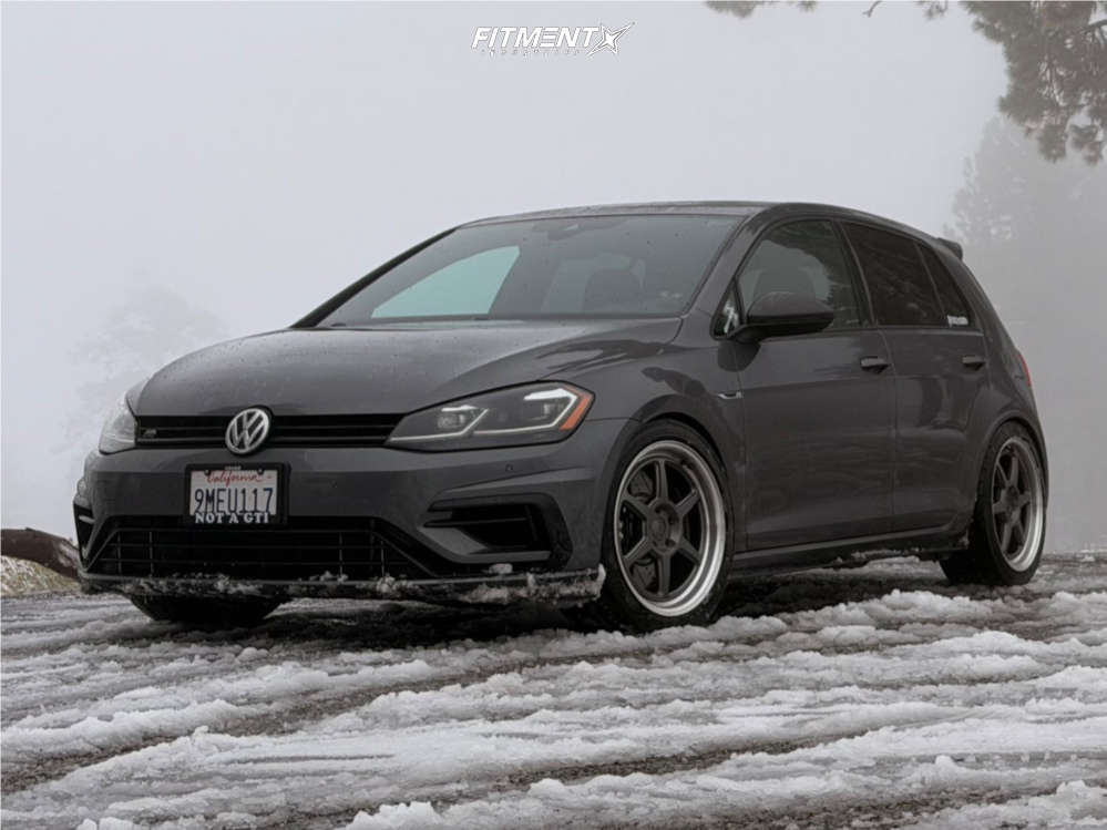 Lowered Vw R Line 2019 Volkswagen Golf R Base with 18x8.5 Kansei Roku and Accelera 245x40 ...
