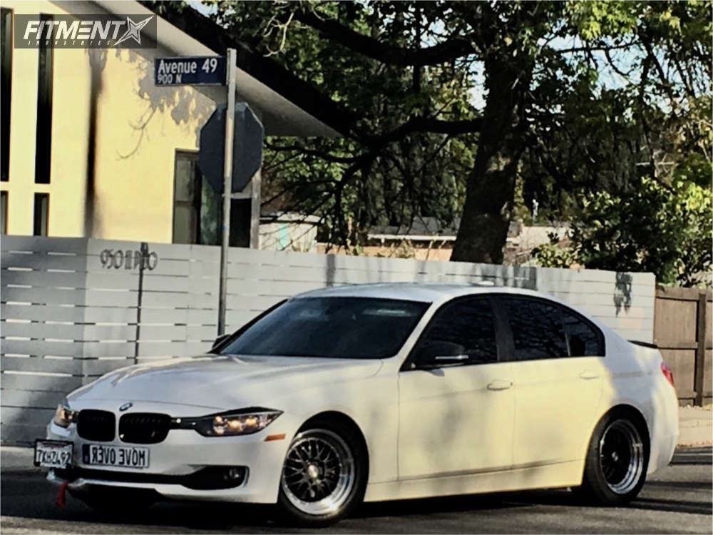 2014 BMW 320i Base with 17x8.5 ESR Sr05 and Michelin 225x50 on