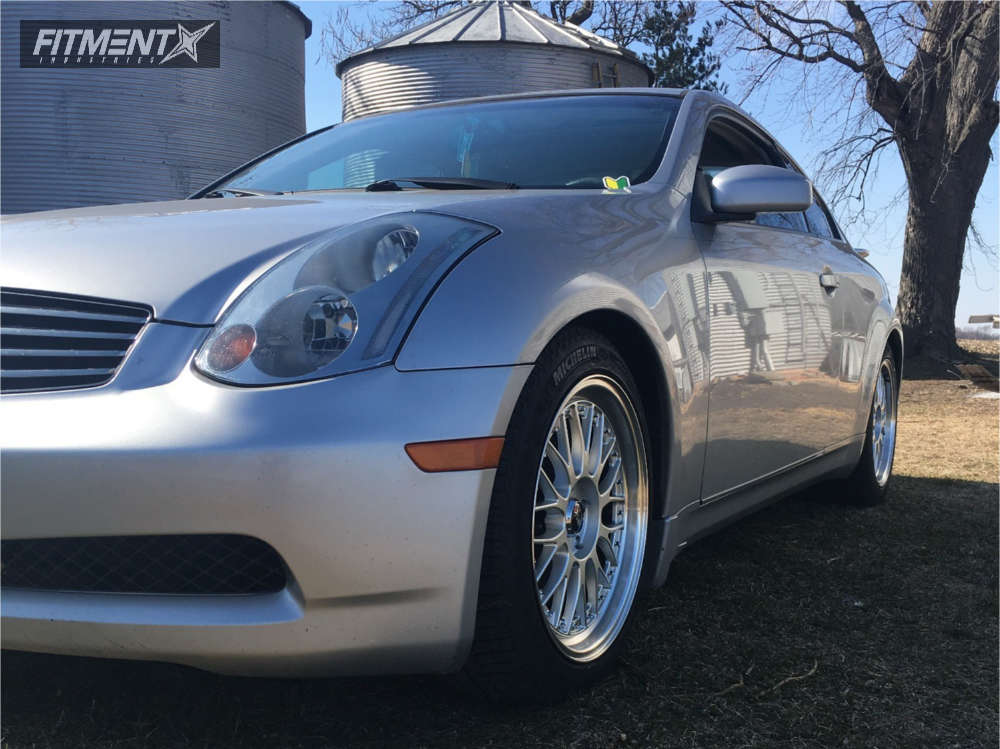 2005 INFINITI G35 X with 18x8.5 XXR 521 and Michelin 225x45 on