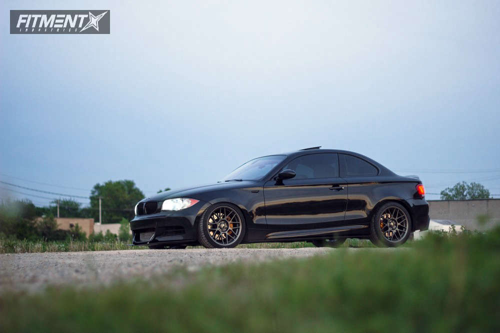 2008 BMW 135i Base with 18x8.5 Apex and Michelin 235x40 on Lowering ...