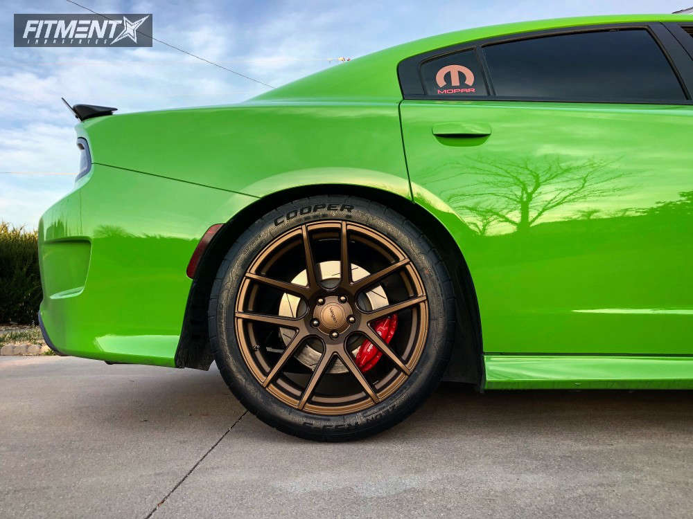 2017 Dodge Charger R T Scat Pack With 20x9 Velgen Vmb5 And Goodyear 245x45 On Lowering Springs 370865 Fitment Industries
