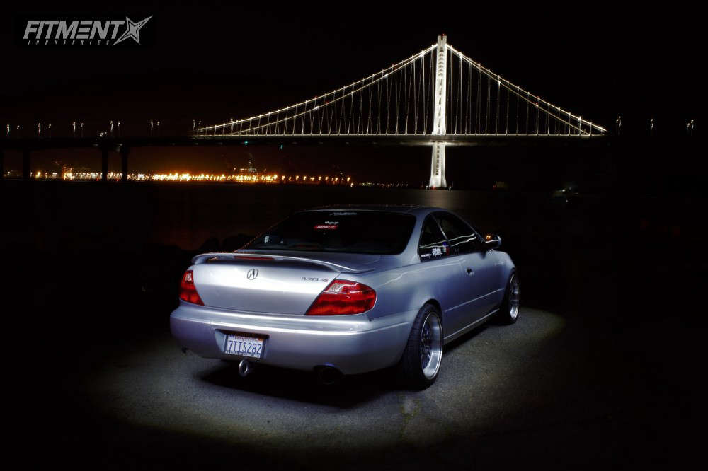 2001 Acura CL Type-S with 18x8.5 STR 601 and Pirelli 245x35 on ...