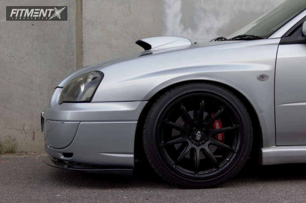 2004 Subaru WRX with 18x9.5 Rota GTA and Sailun 235x40 on Coilovers ...