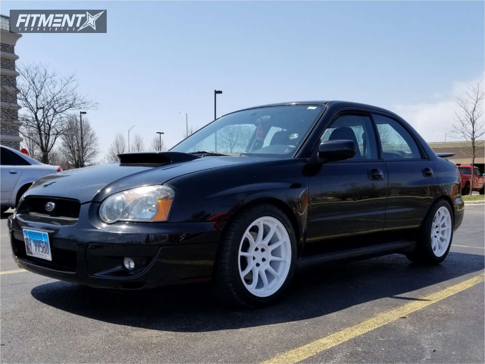 2004 Subaru WRX with 17x9 Aodhan Ah06 and BFGoodrich 255x40 on