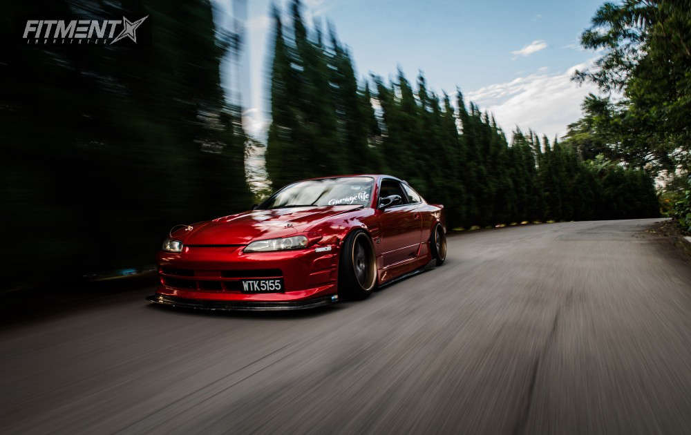 2000 Nissan 200SX with 18x10 Work Meister and Achilles 225x40 on ...