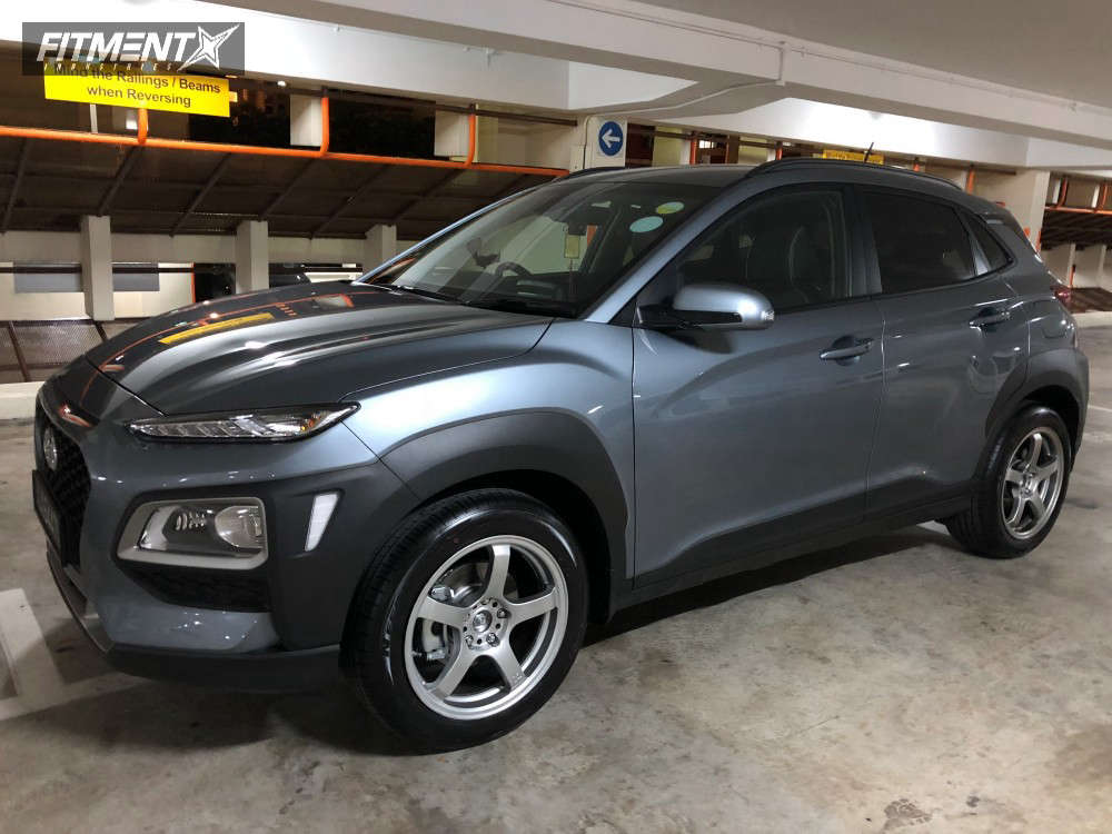 2018 Hyundai Kona SE with 17x8 Gram Lights T57-RC and Nexen 215x55