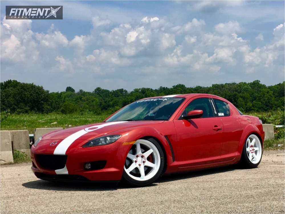 2004 Mazda RX-8 Base with 18x9.5 ESR Sr07 and Firestone 245x40 on ...
