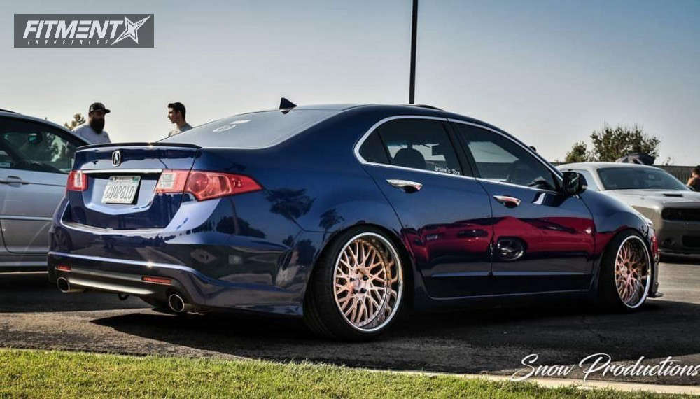 12 Acura Tsx With 19x9 5 Avant Garde F142 And Ironman 225x35 On Coilovers Fitment Industries