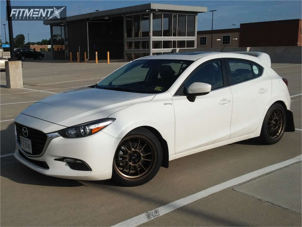 2017 Mazda 3 G with 18x8.5 Konig Hypergram and Sumitomo 225x45 on